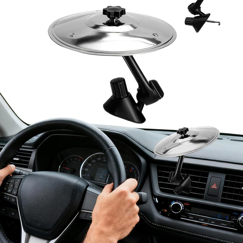 Taikcsut Car Cymbal Air Vent, Car Symbol Drum Air Vent, Crash Dash Board Drum Symbol, Mini Drums Crash Cymbal For Music Lovers(Sliver) - Image 1